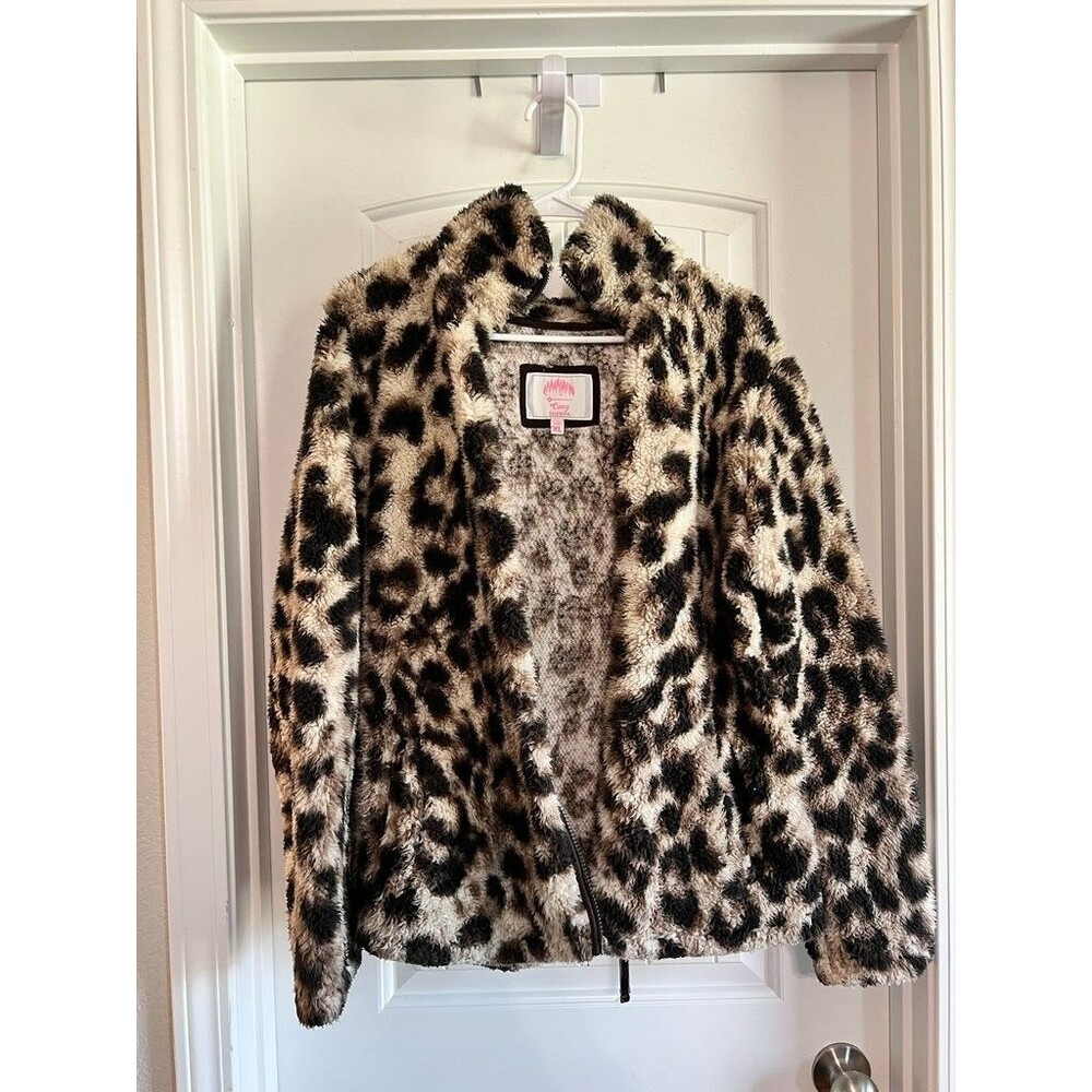 Member's Mark Cozy Sherpa Leopard Print Jacket